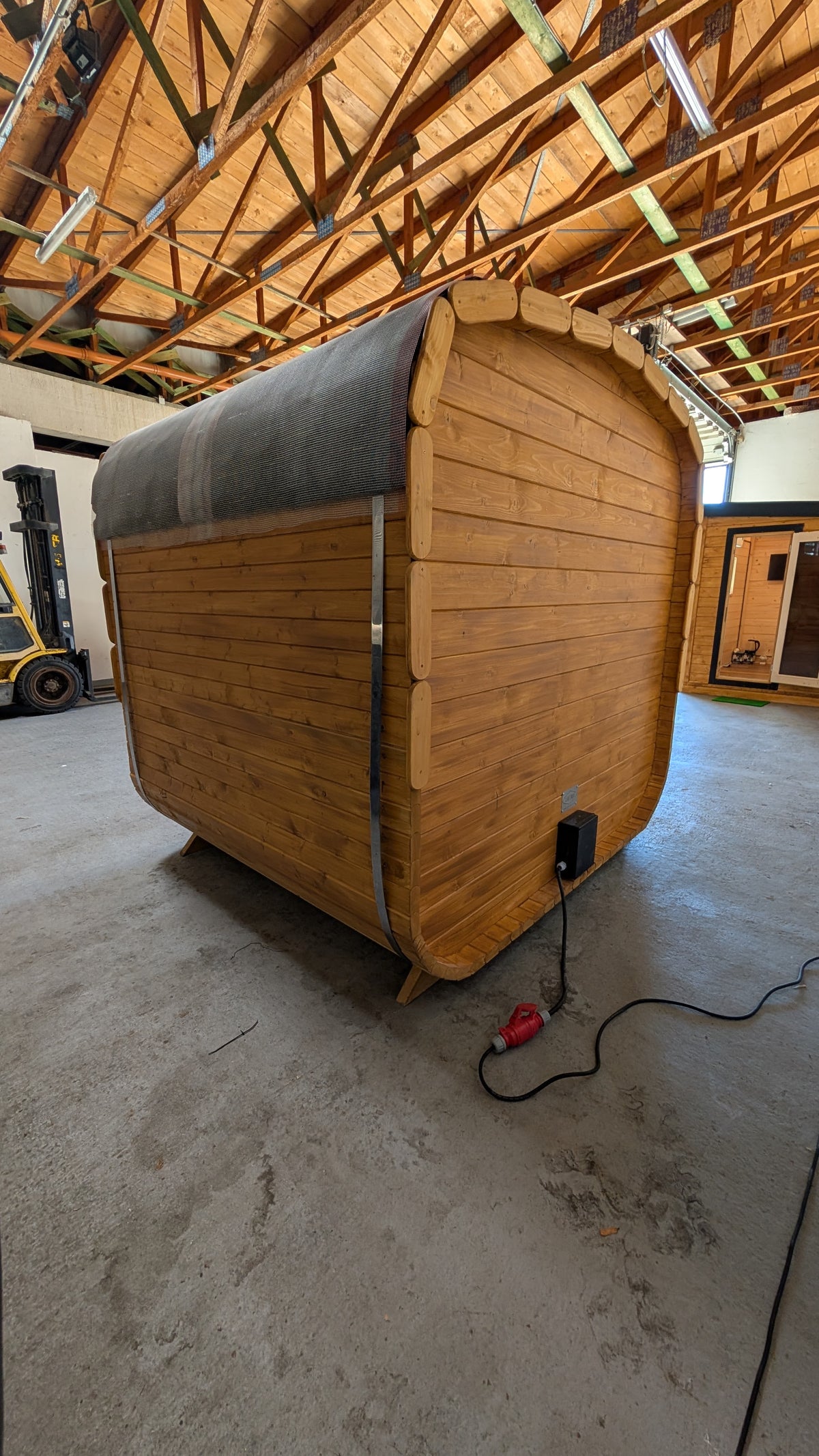 Quadro Sauna 200  inklusive Holzofen Cozy