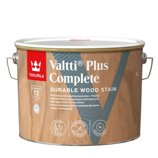 Tikkurila Valtti Plus Complete – Premium-Holzlasur für Sauna & Gartenholz