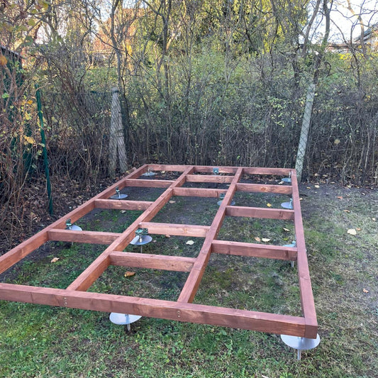 LogFoot™ Schraubfundament-Set – Fundament für Sauna, Hot Tub & Gartenhaus