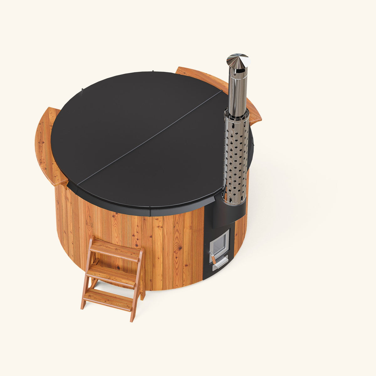 Elite 180 Hot Tub aus Thermokiefer, Ansicht von oben