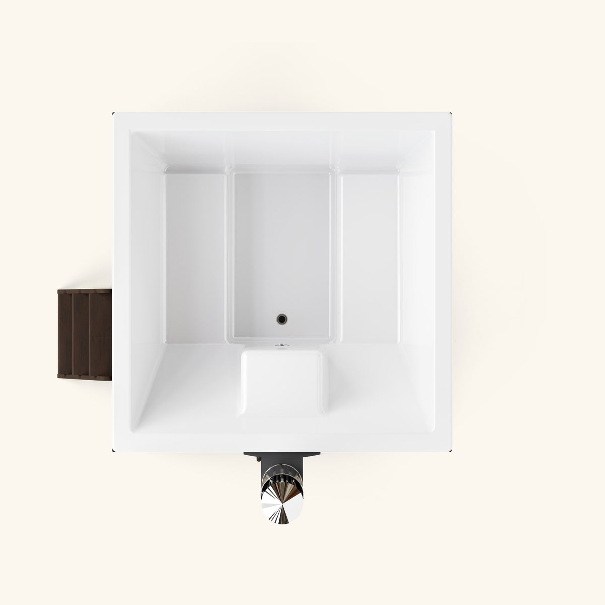 Elite Quattro 180 Hot Tub mit Thermoesche-Verkleidung, dunklere Holzvariante